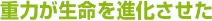 重力が生命を進化させた