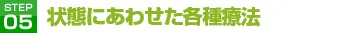 STEP05状態にあわせた各種療法